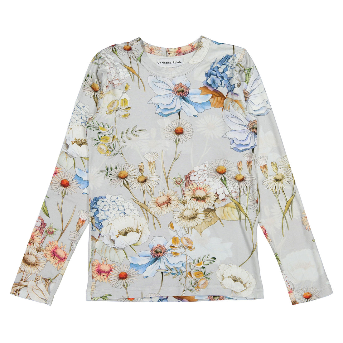 Christina Rohde Light Blue Floral Tee
