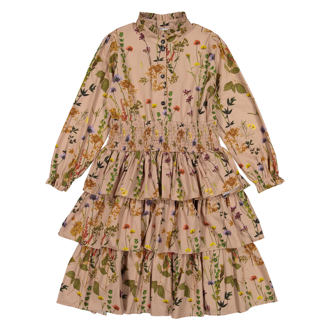 Christina Rohde Pink Floral Layered Dress