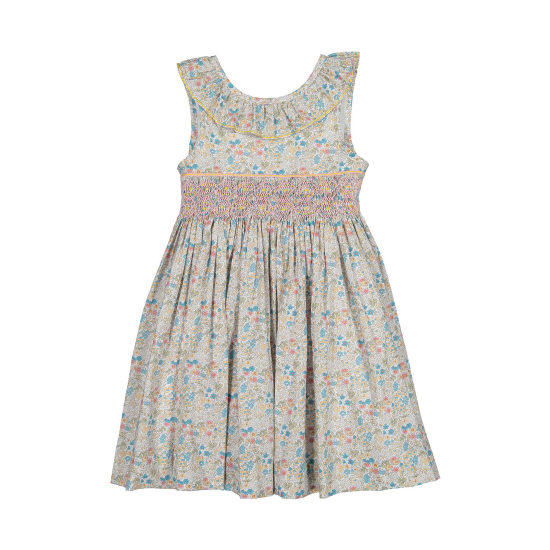 Antoinette Paris Yellow Angele Floral Sleeveless Dress