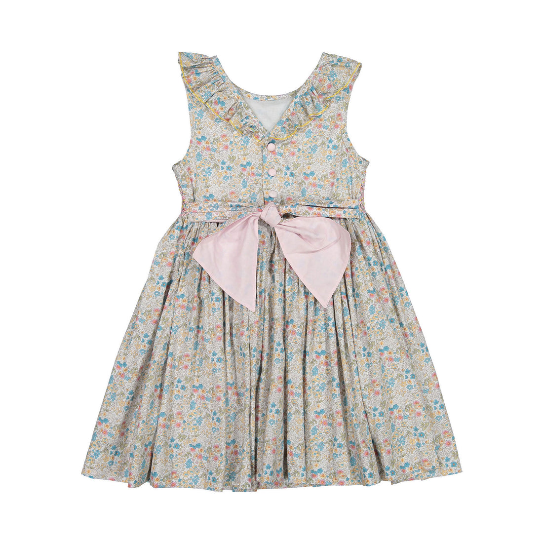 Antoinette Paris Yellow Angele Floral Sleeveless Dress