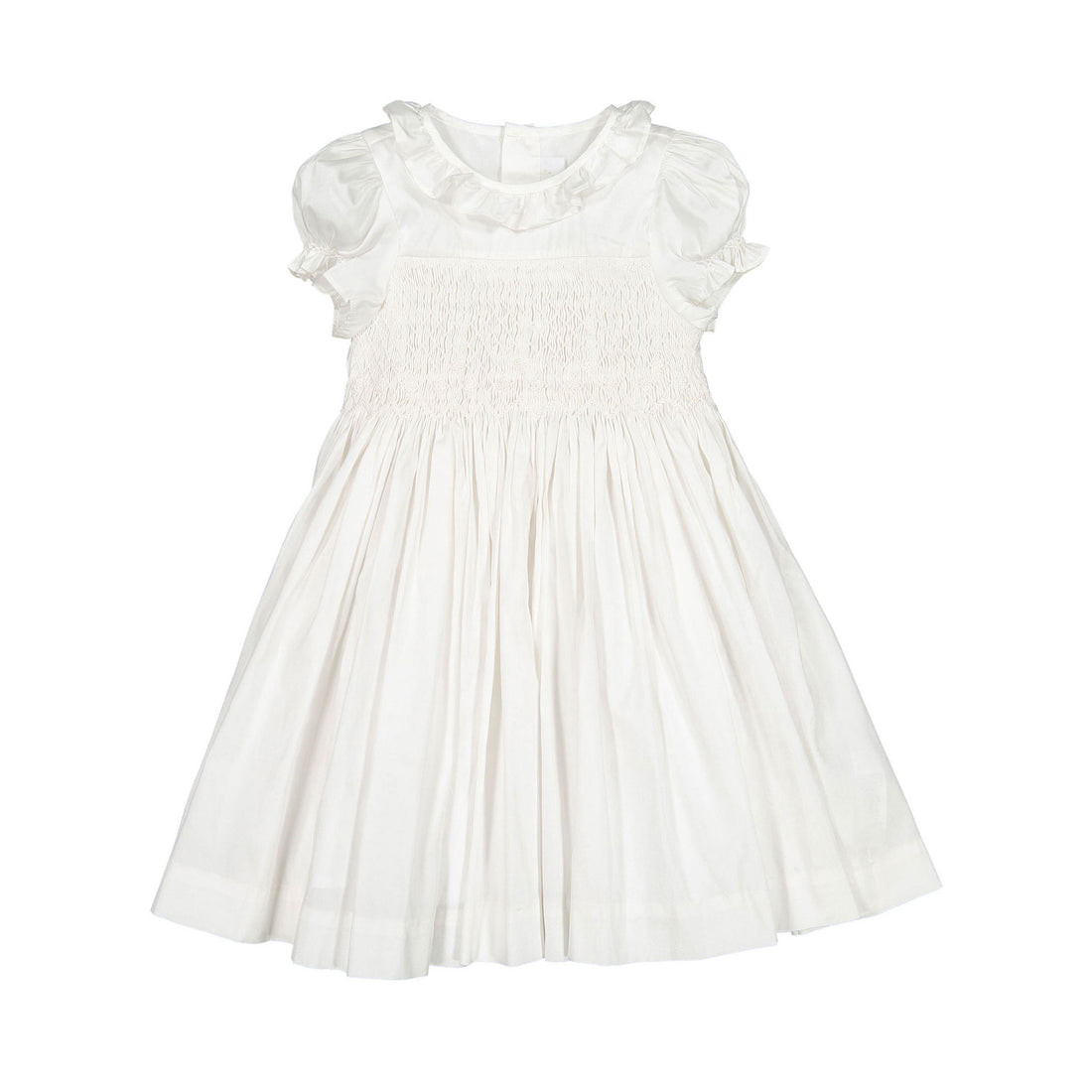 Antoinette Paris White Colombe Soft French Silk Dress