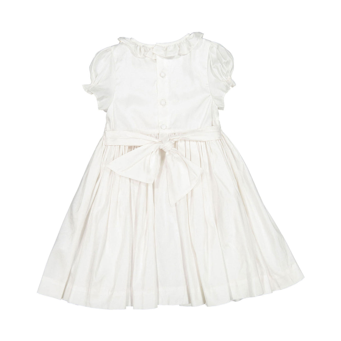 Antoinette Paris White Colombe Soft French Silk Dress
