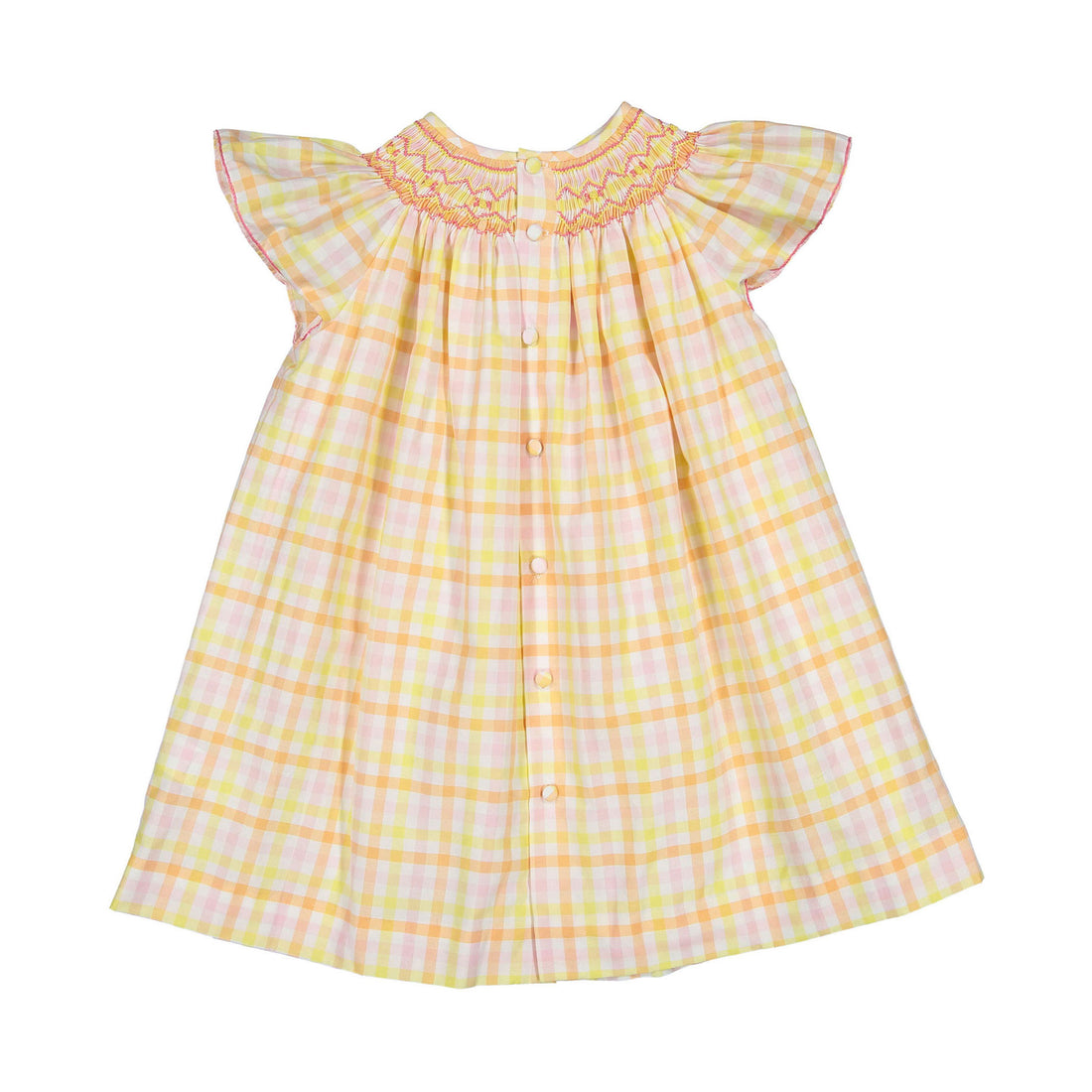 Antoinette Paris Yellow Salome Tartan Dress