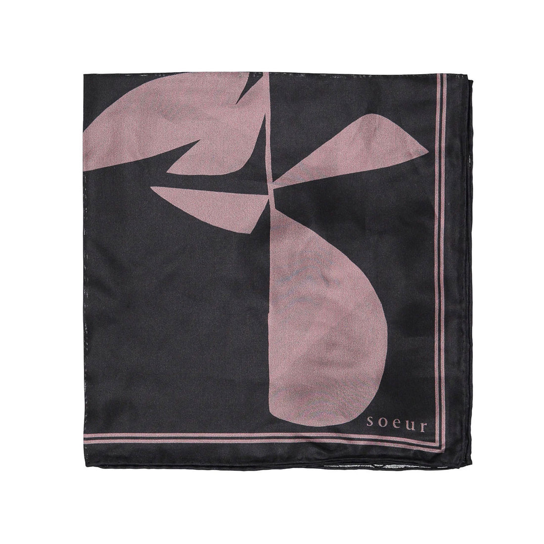 Soeur Anthracite/Parme Scarf