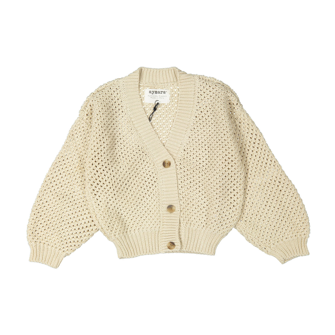 aymara Ecru Moni Cardigan