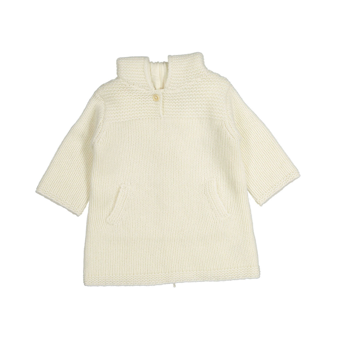 Bonpoint Off White Burnout Knit Sweater