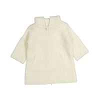 Bonpoint Off White Burnout Knit Sweater