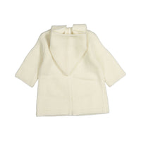 Bonpoint Off White Burnout Knit Sweater