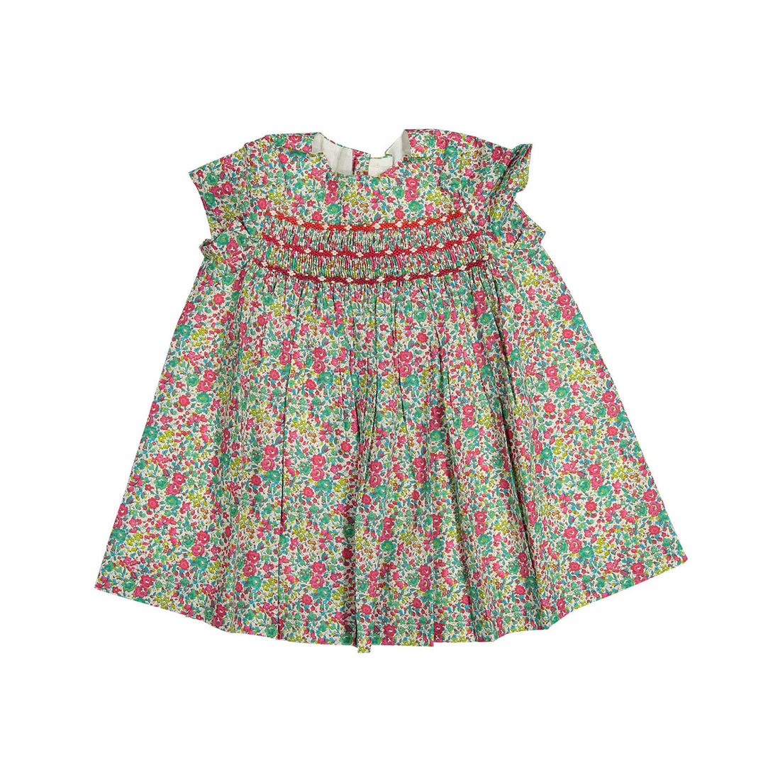 Bonpoint Mint Floral Maruska Baby Dress