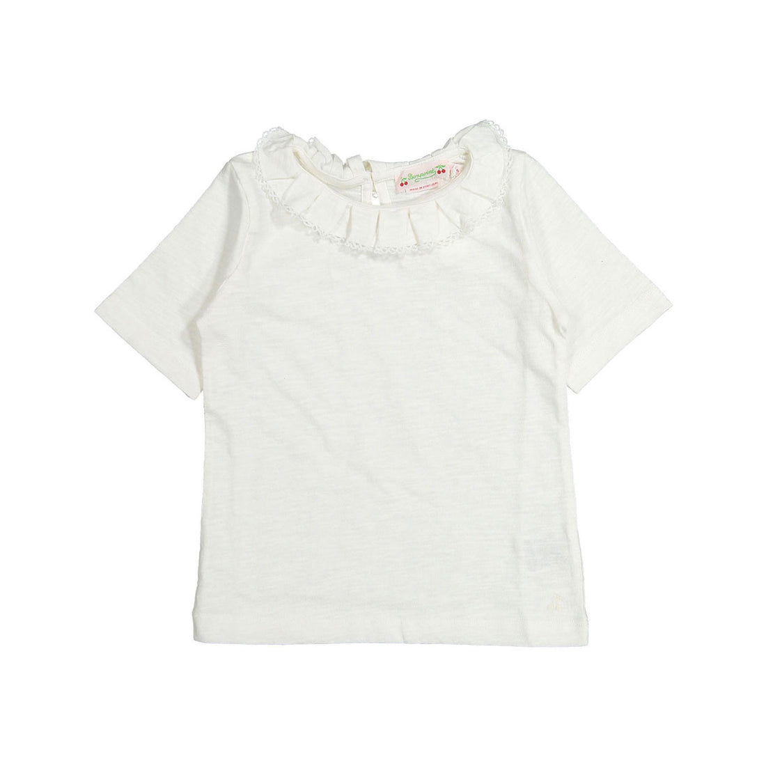 Bonpoint Ecru Ruffle Clea Tee