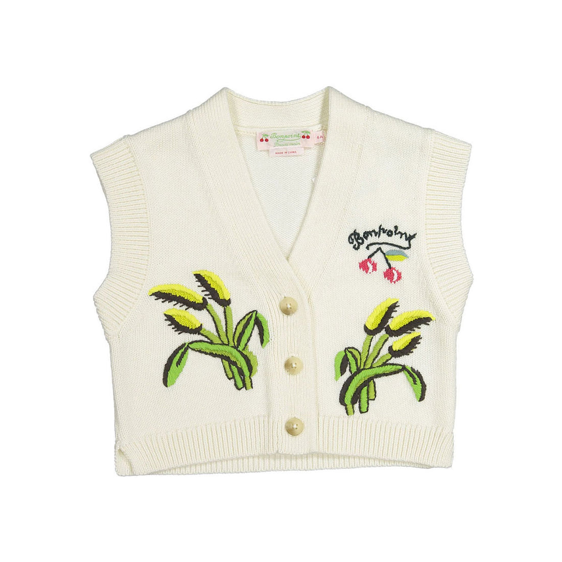 Bonpoint Corn Embroidered Ticiana Vest
