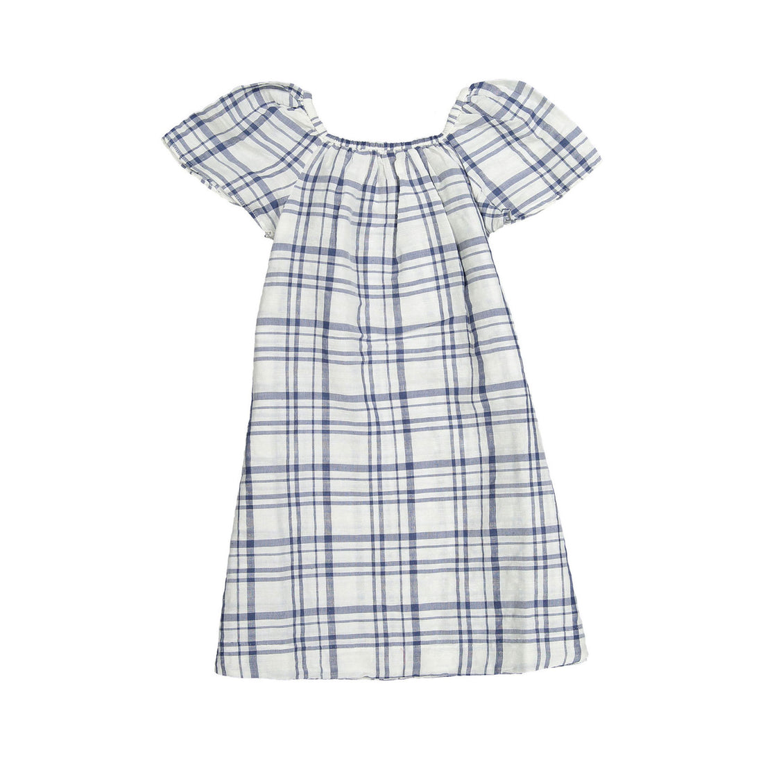 Bonpoint Blue Plaid Ariel Maxi Dress
