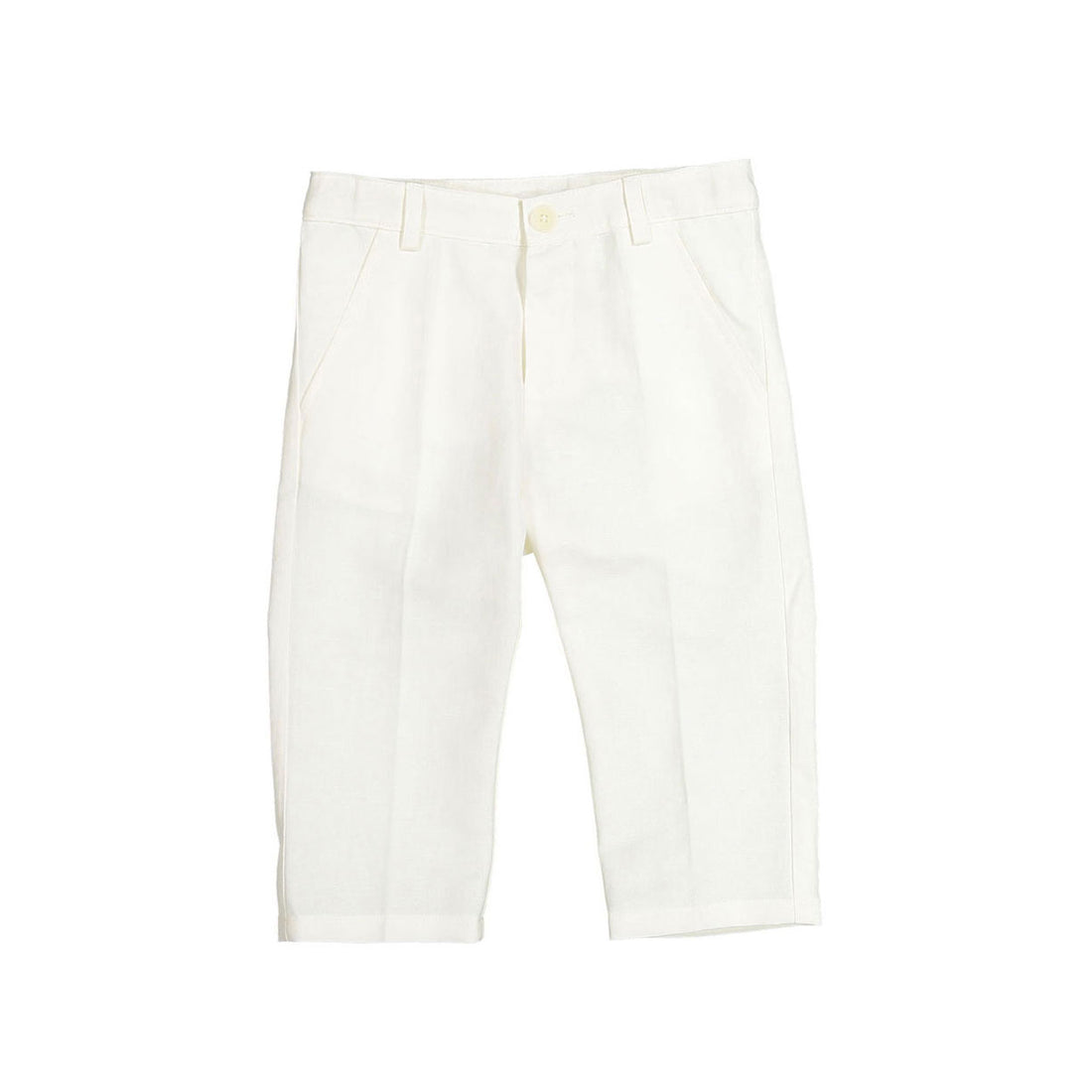 Bonpoint White Linen Baby Pants