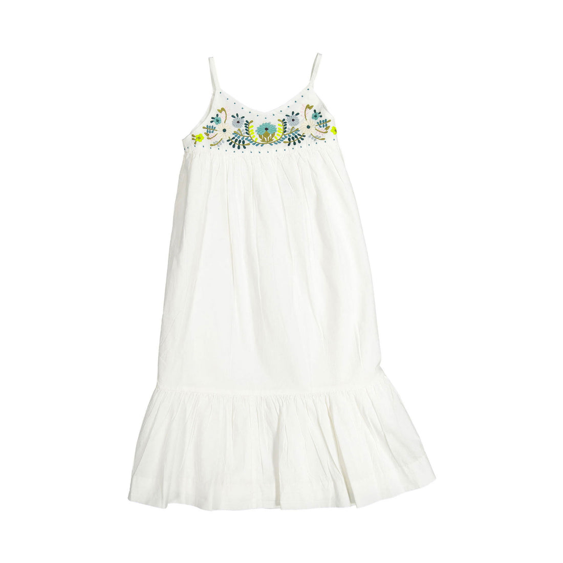 Bonpoint Off White Embroidered Anya Sundress