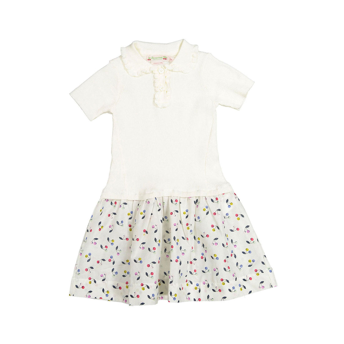 Bonpoint Off White Clivia Sweater Dress