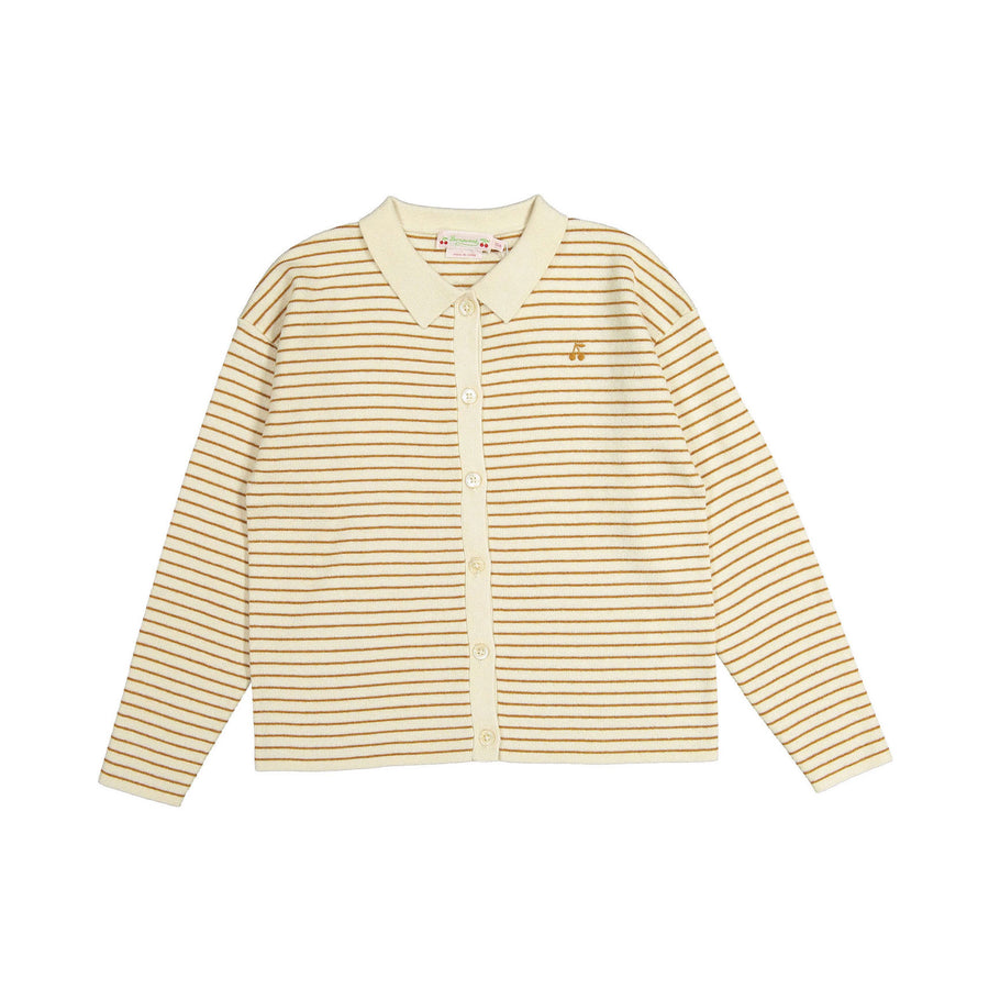 Bonpoint Honey Stripe Cecile Cardigan