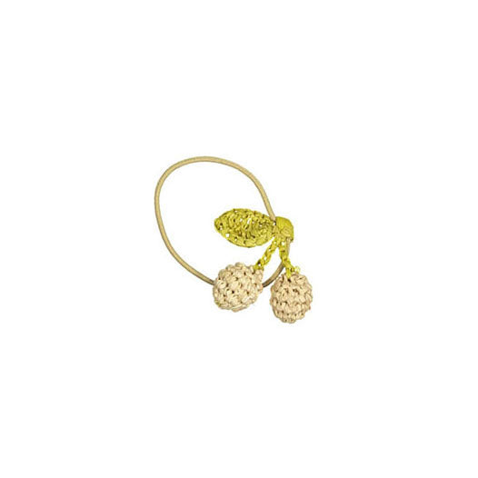 Bonpoint Natural Cherry Crochet Hair Elastic