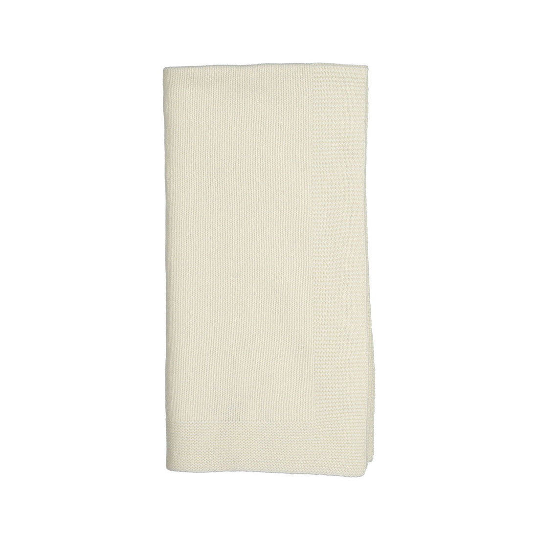 Bonpoint Off White Knit Openwork Permanent Blanket