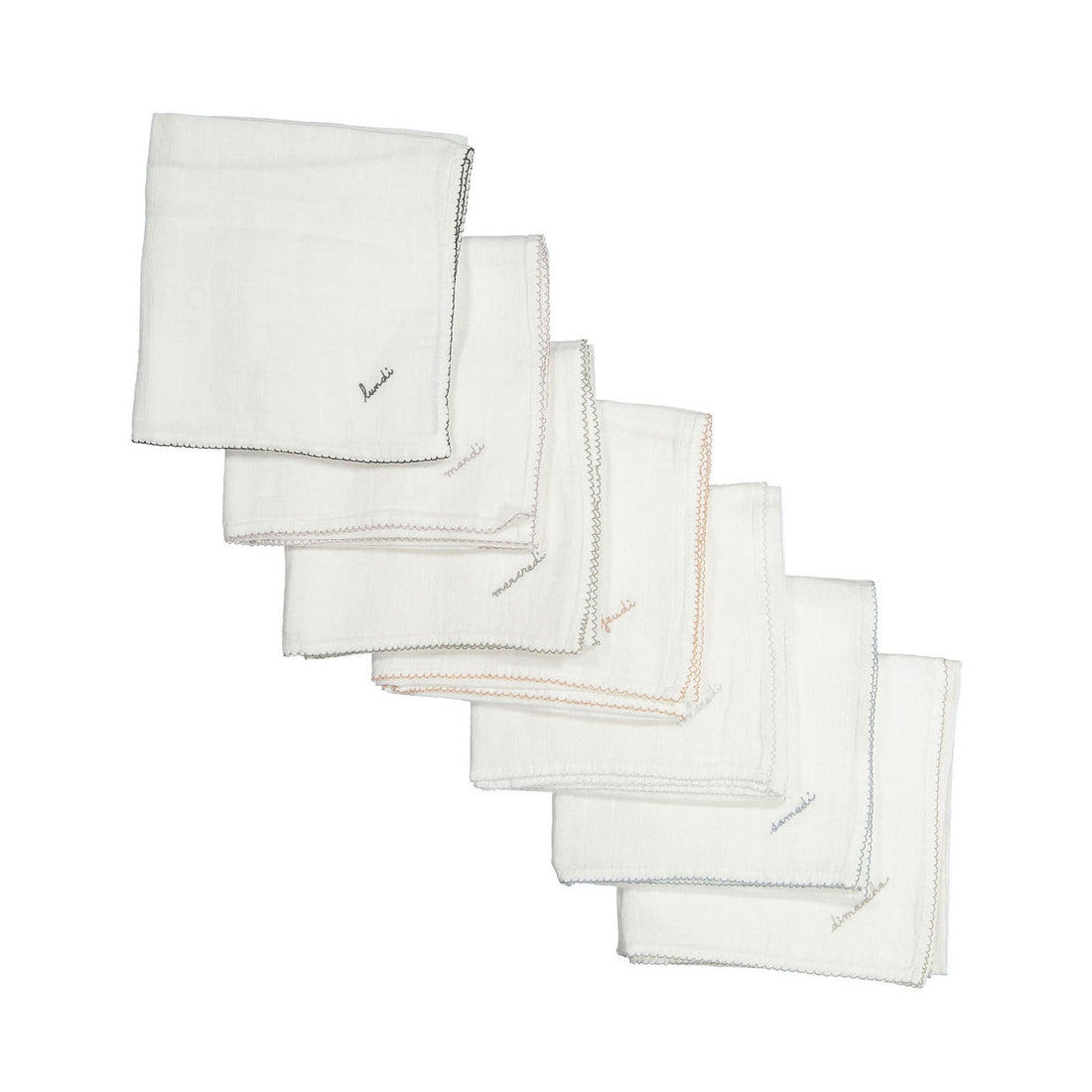 Bonpoint Days of the Week Burp Cloths