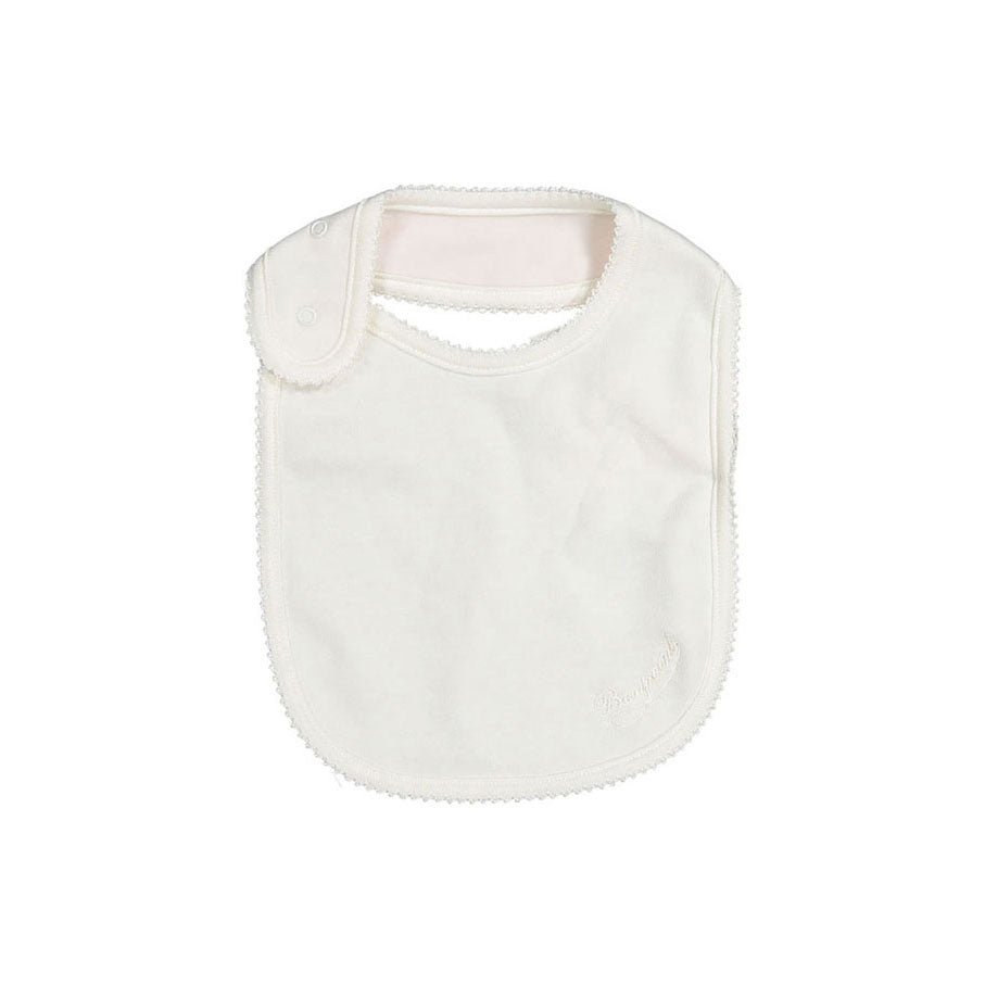 Bonpoint Pale Rose Embroidered Bib