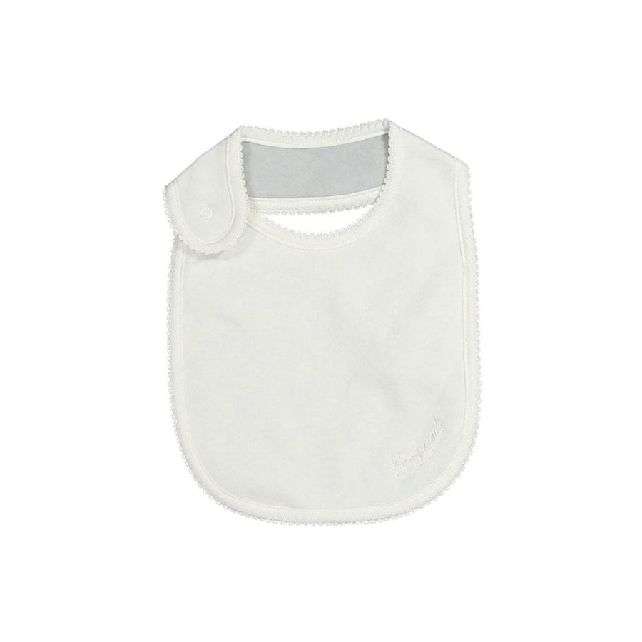 Bonpoint Blue Embroidered Bib