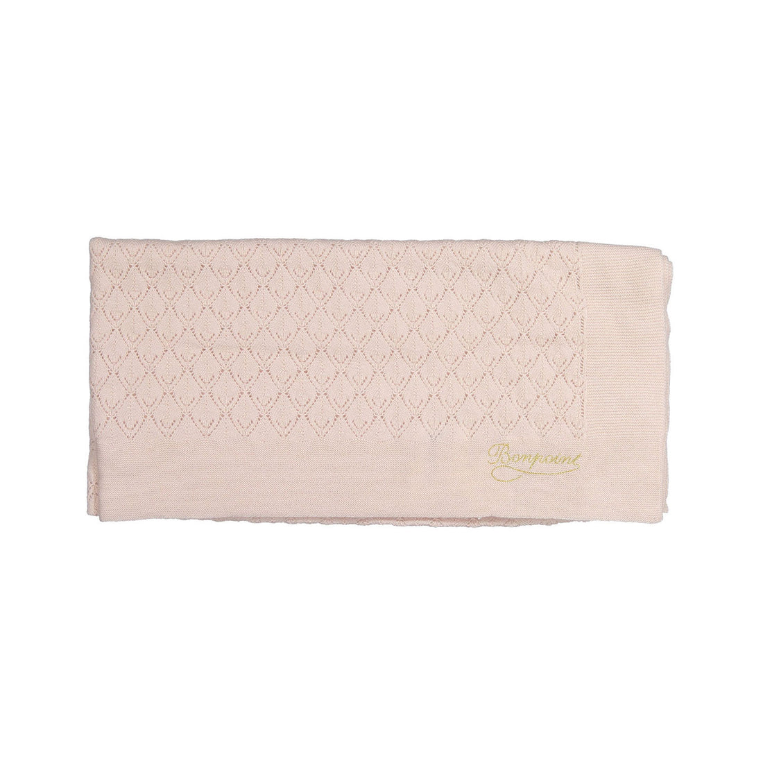 Bonpoint Pale Rose Knit Openwork Permanent Blanket