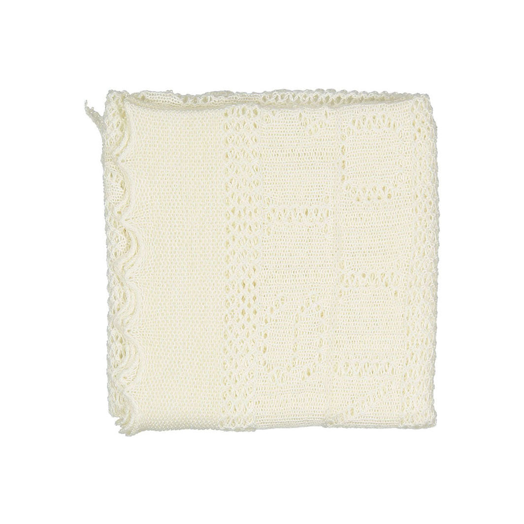Bonpoint Off White Openwork Permanent Swaddle