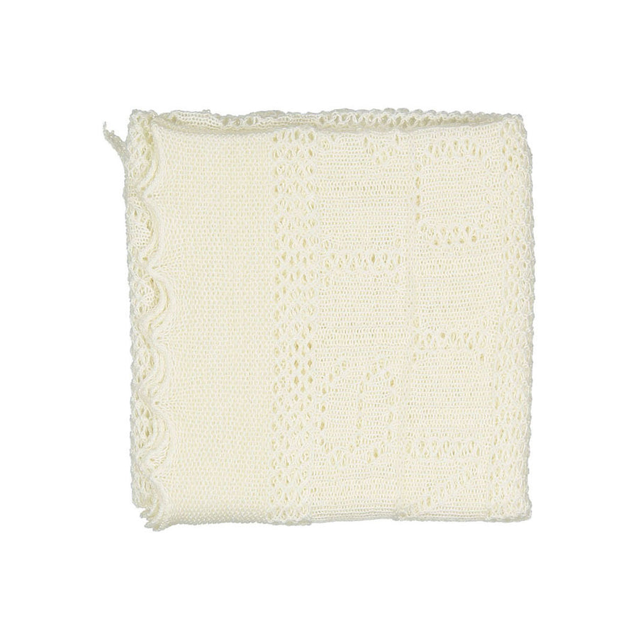 Bonpoint Off White Openwork Permanent Swaddle