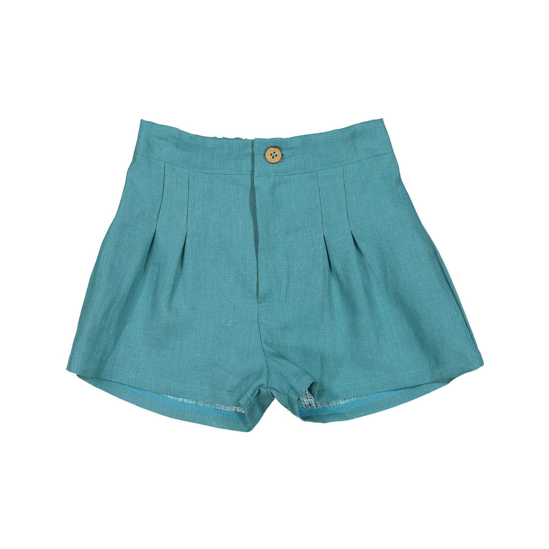 Pernille Teal Linen Bastein Shorts