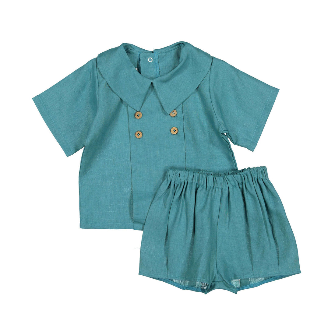 Pernille Blue Linen Boys Set