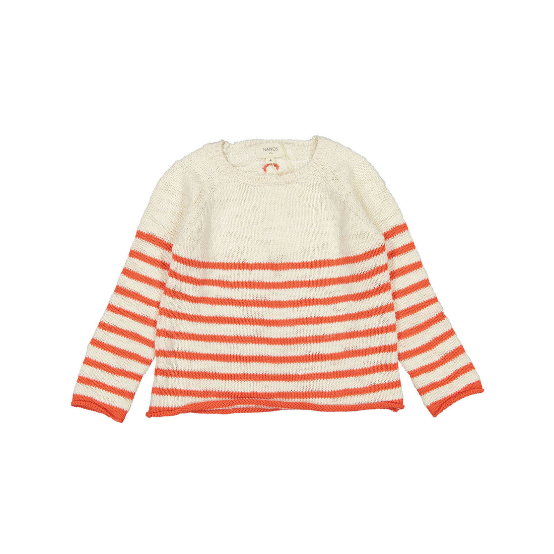 Nanos Orange Stripe Sweater