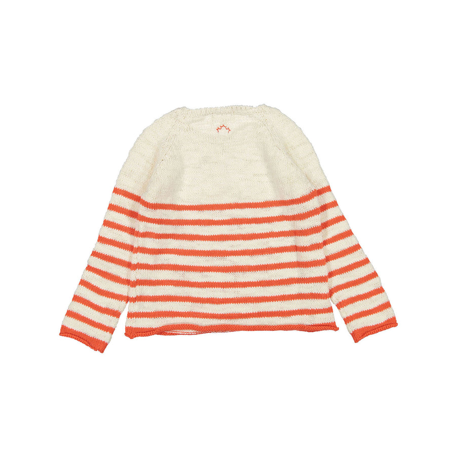 Nanos Orange Stripe Sweater