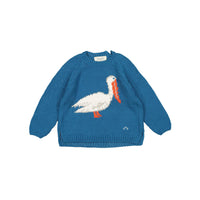 Nanos Indigo Stork Baby Sweater