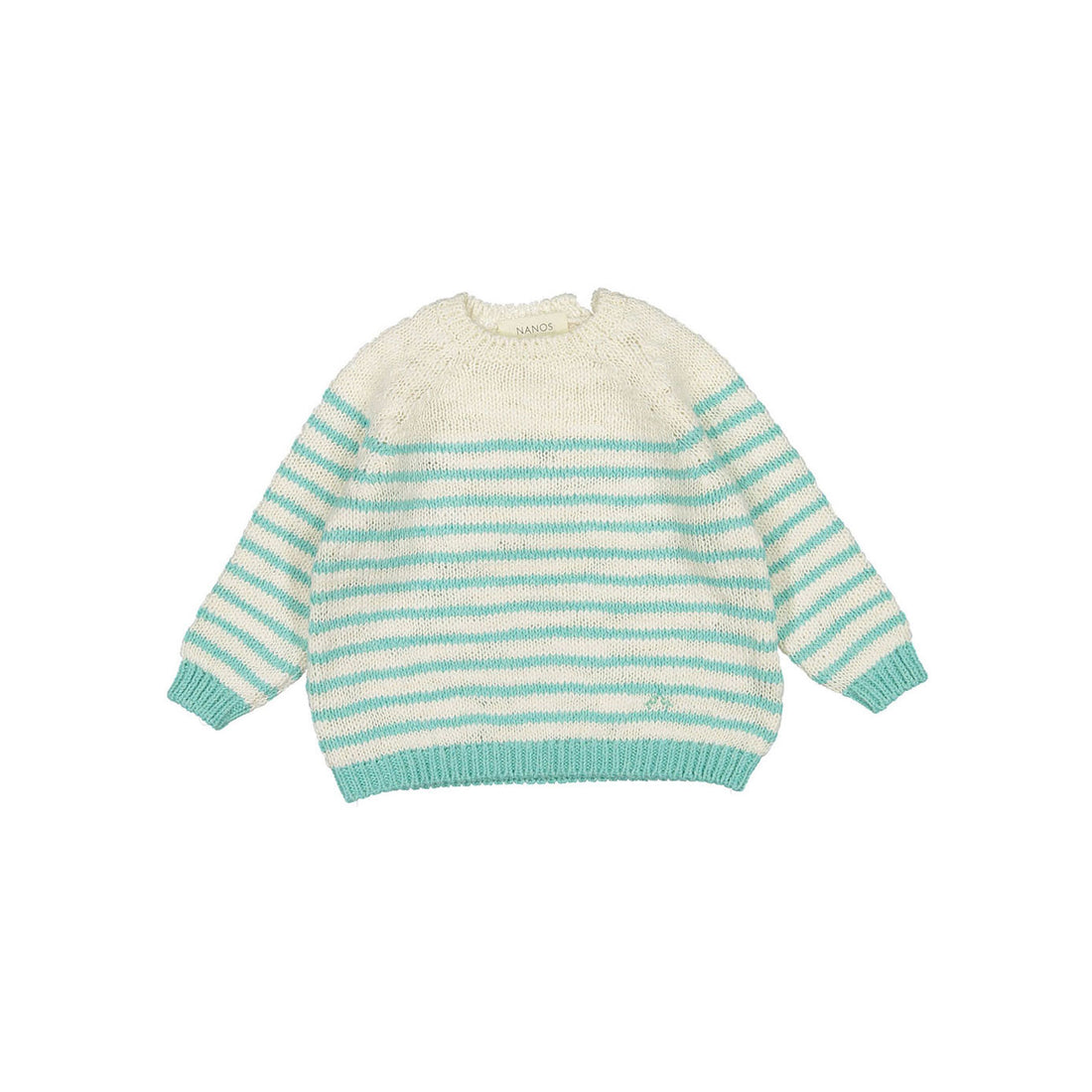 Nanos Light Blue Stripe Baby Sweater