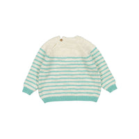 Nanos Light Blue Stripe Baby Sweater