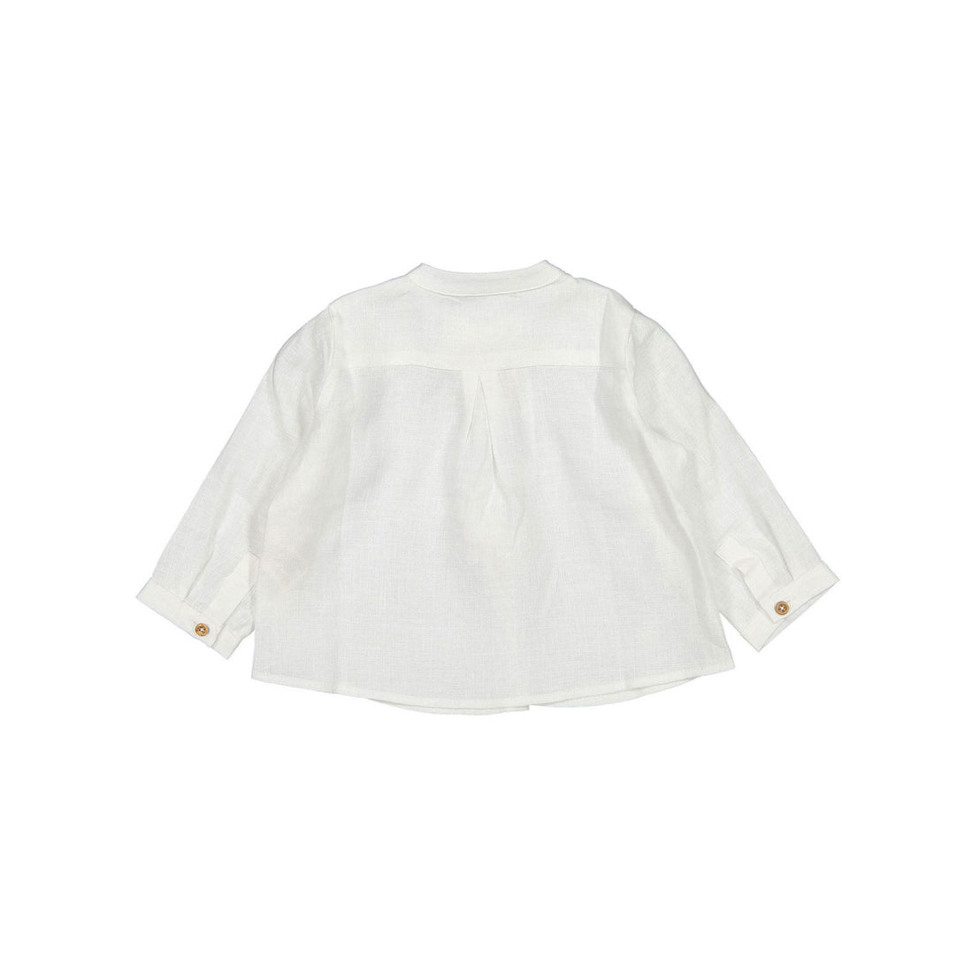 Nanos White Linen Hook Eye Baby Tunic