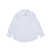 Nanos Blue Dot Print Long Sleeve Shirt