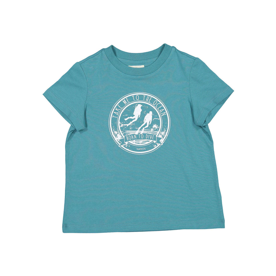 Nanos Teal Logo Tee