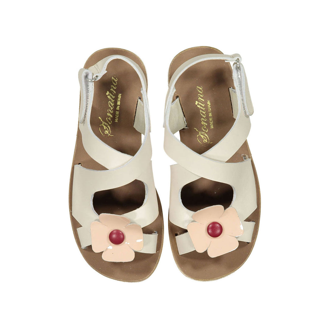 Sonatina White/Peach Margarita Sandals