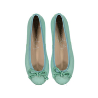 Papanatas Aqua Leather Ballet Flats