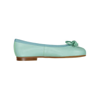 Papanatas Aqua Leather Ballet Flats