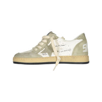 Golden Goose Taupe/White Ballstar Sneaker