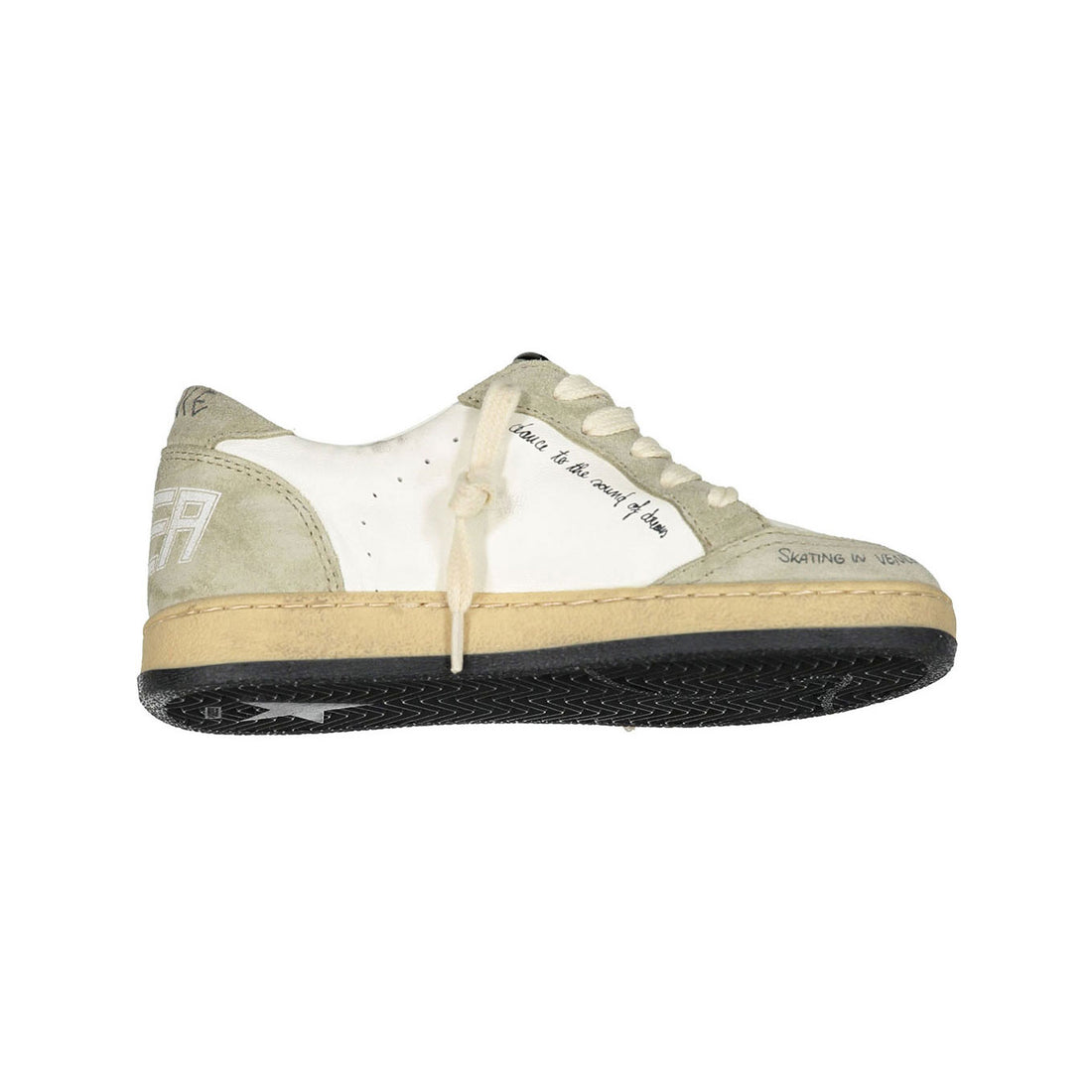 Golden Goose Taupe/White Ballstar Sneaker