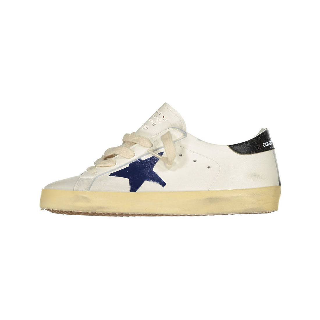 Golden Goose White/Navy/Black Superstar Sneakers