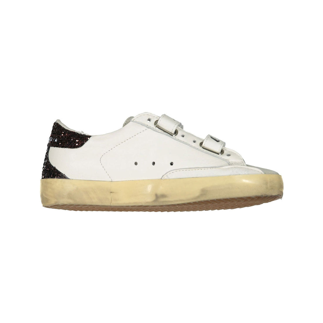 Golden Goose White/Coffee Old School Sneakers