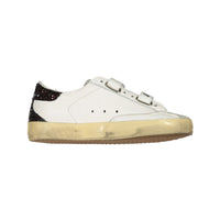 Golden Goose White/Coffee Old School Sneakers