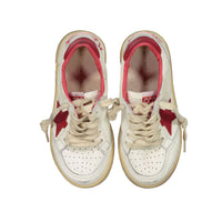 Golden Goose White/Red Ballstar Sneaker