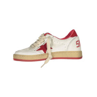 Golden Goose White/Red Ballstar Sneaker
