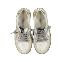 Golden Goose White/Gold Ballstar Sneaker