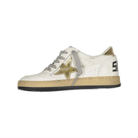 Golden Goose White/Gold Ballstar Sneaker